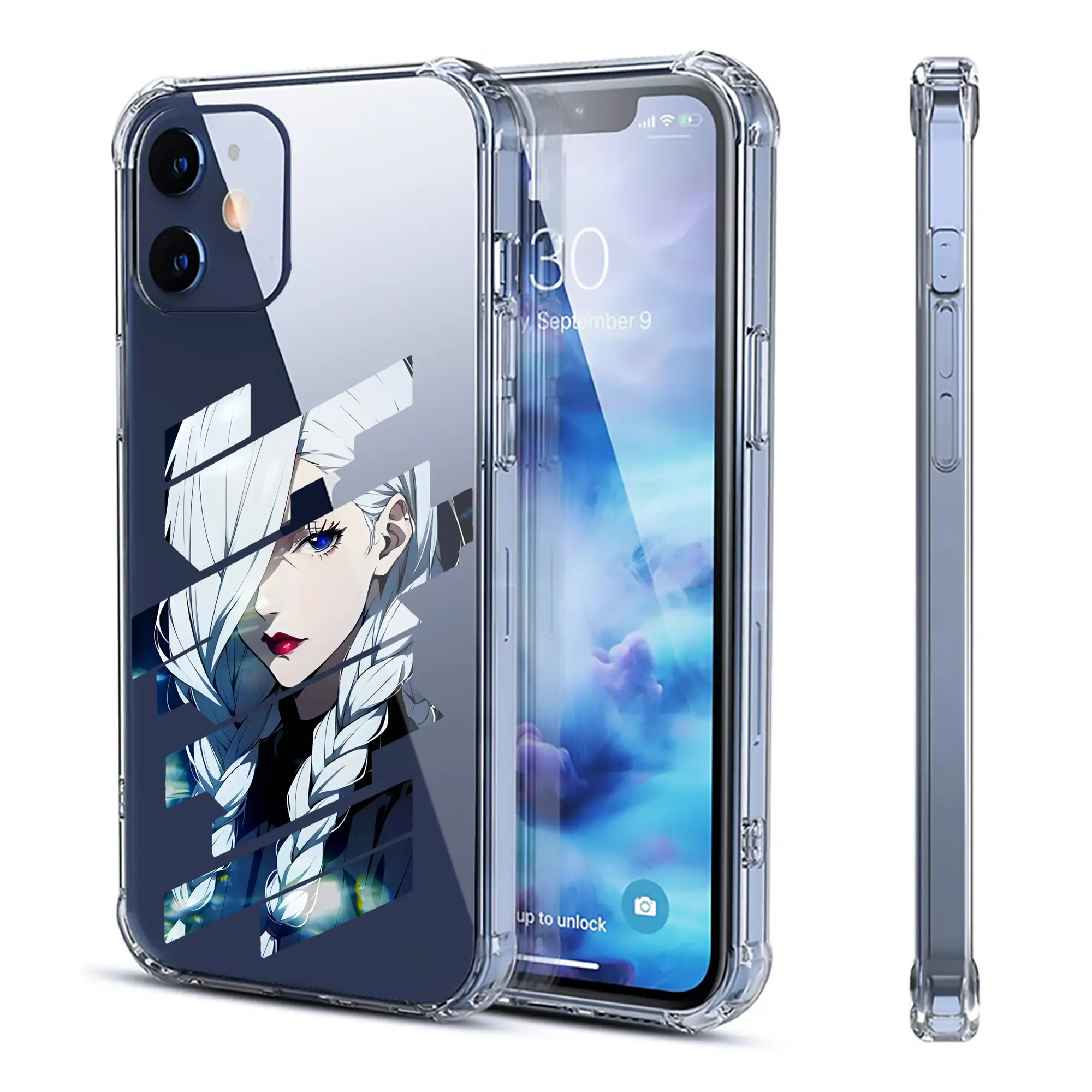 呪術廻戦 グッズ,冥冥 - IPhone 12シリーズ対応 ・ 透明スマホケース ・ クリアソフトケース ・ TPU素材 ・ 耐衝撃 ・ 高密着 ・ 防汚 防指紋 ・ 簡単着脱